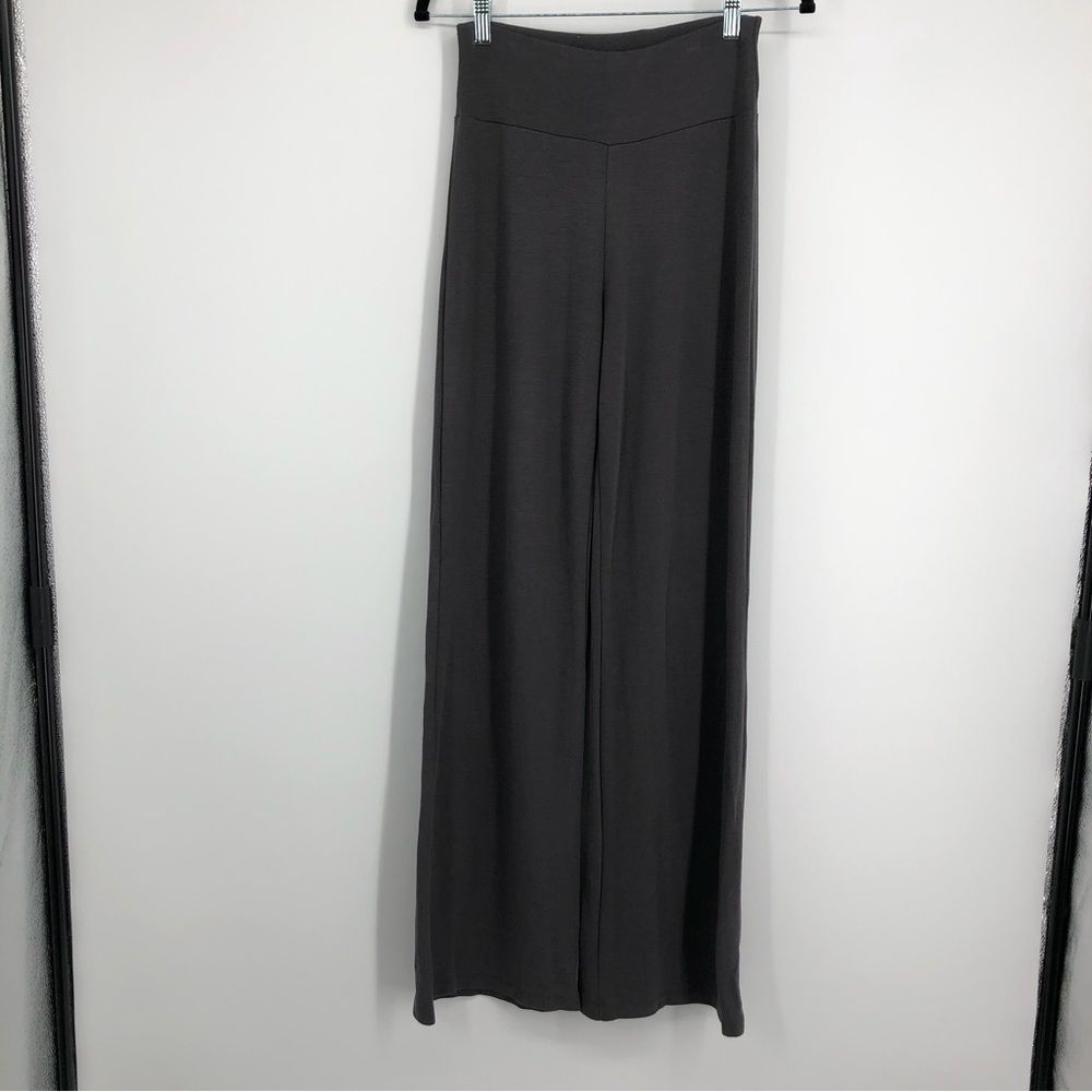 RONEN CHEN Isabel Wide Leg Pull on Pants Gray Soft Size 2